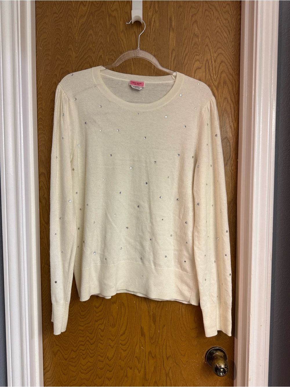 kate spade Rhinestone Crewneck Sweater